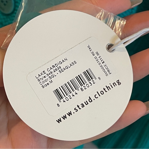 Staud Lake Cardigan in Seaglass (SIZE M) - Picture 8 of 10